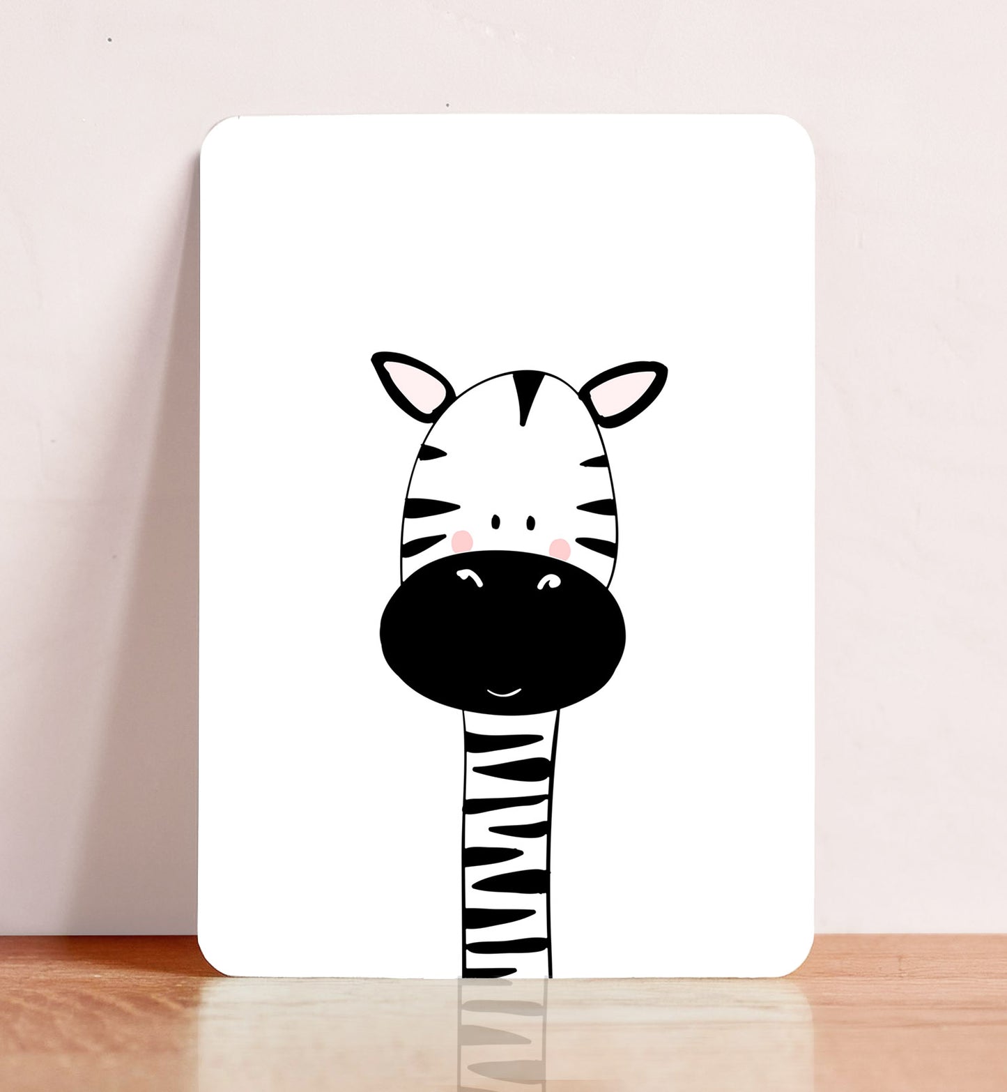 Kaart Schattige Zebra Kinderkamer Baby Zomaar Ansichtkaart