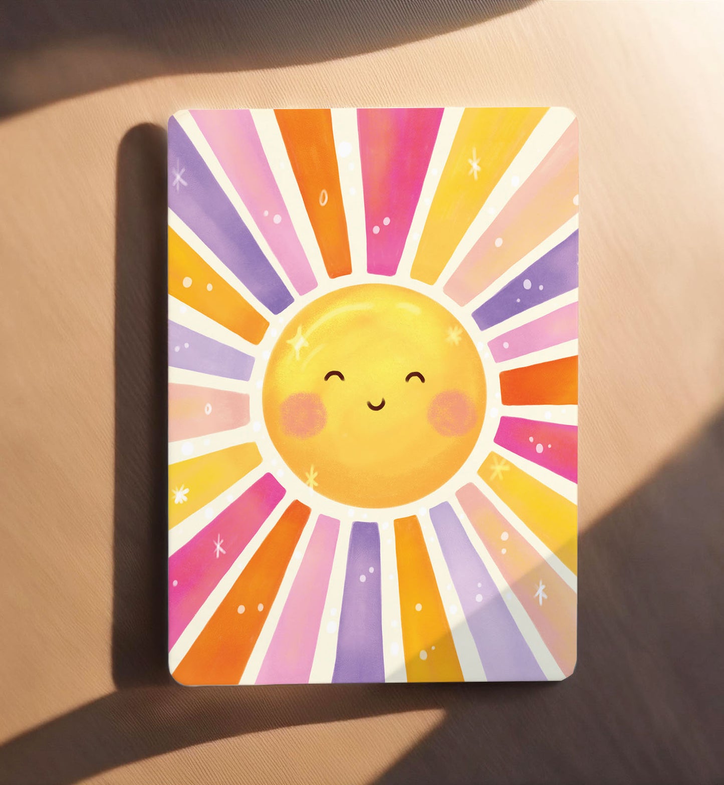 Kaart vrolijke zonneschijn verjaardag zomaar lief zomer ansichtkaart
