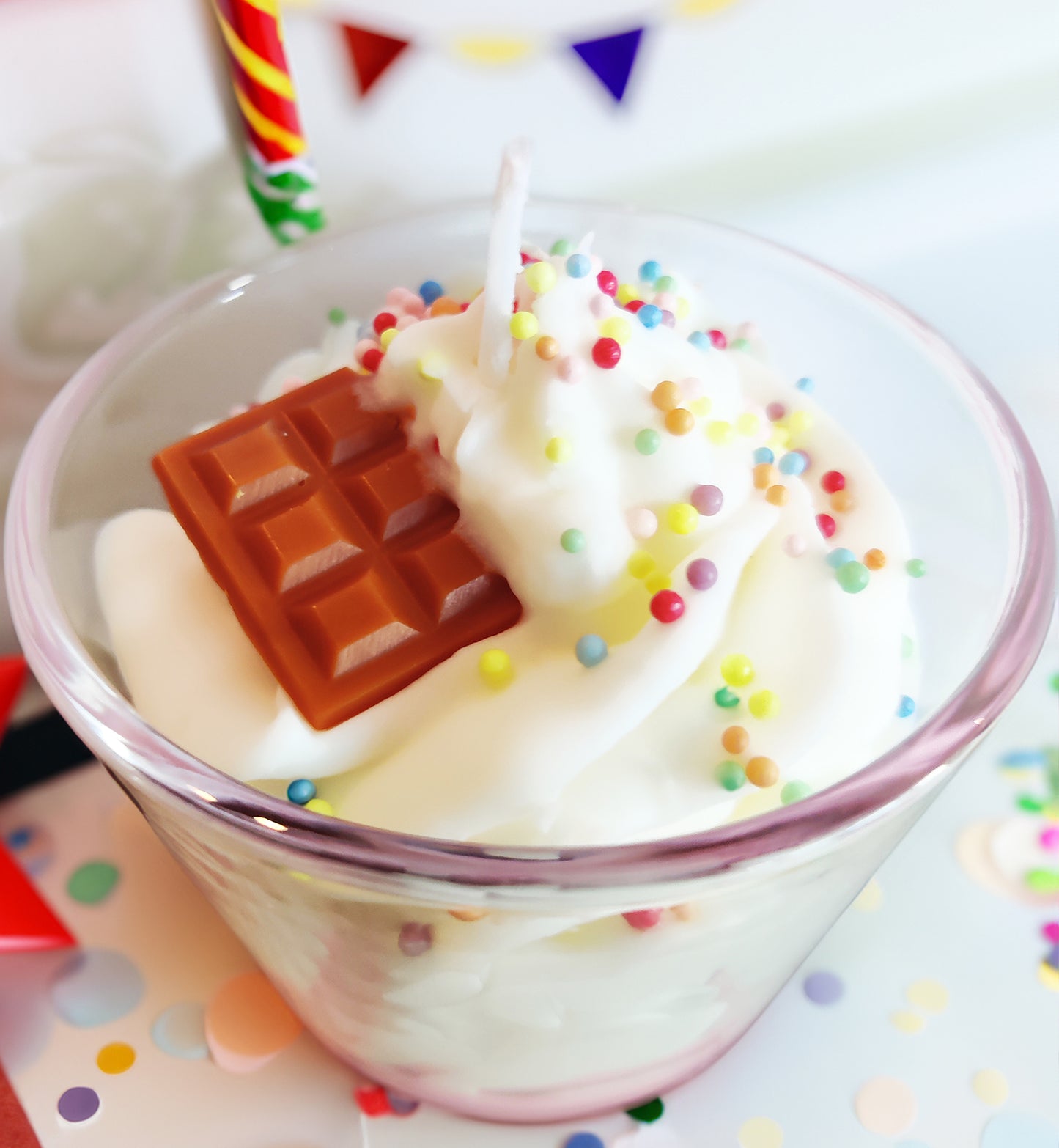 Dessert Kaars Verjaardag Birthday Candle Sprinkles