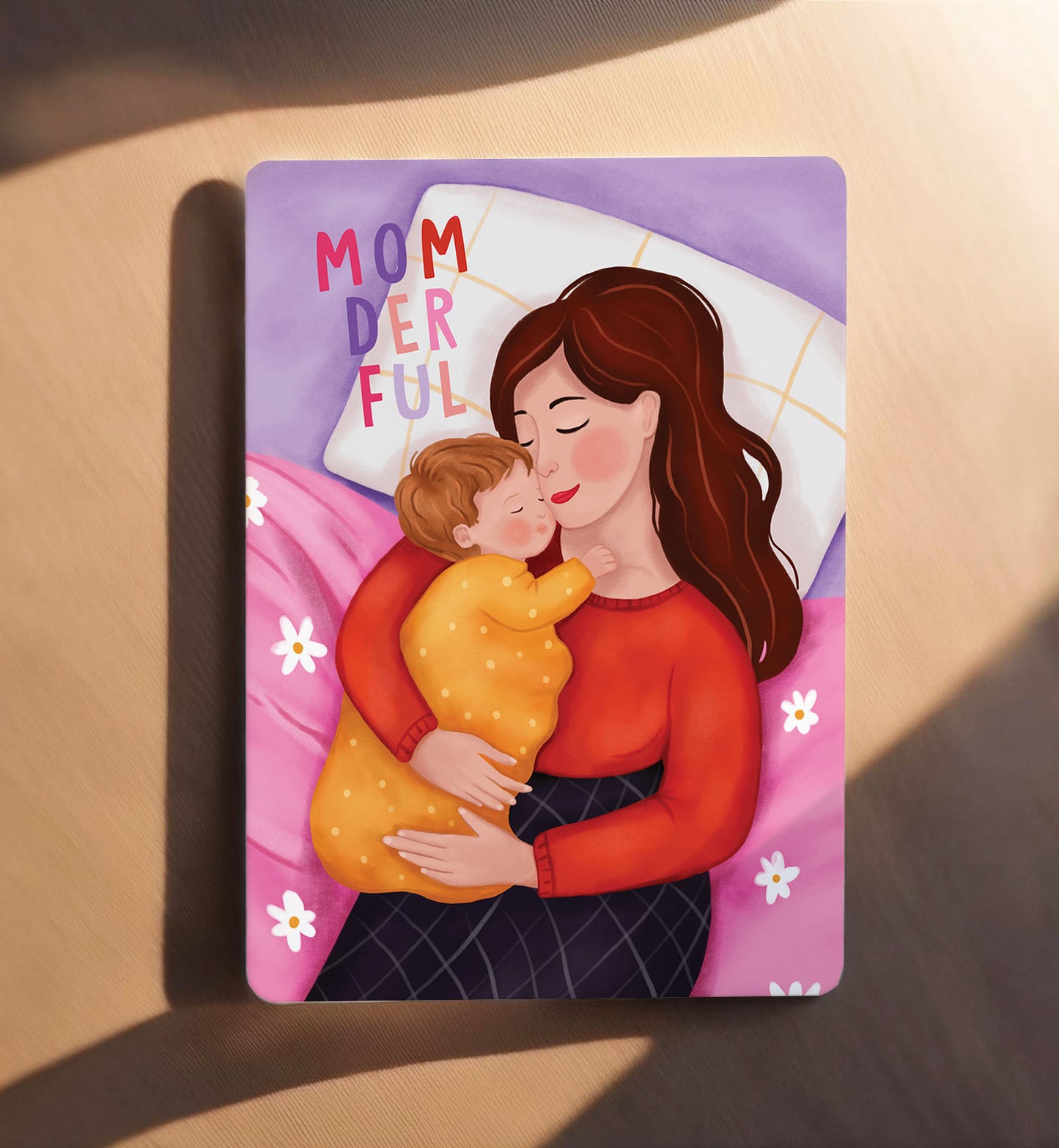 Kaart moederdag liefde nieuwe baby lief momderful moeder ansichtkaart