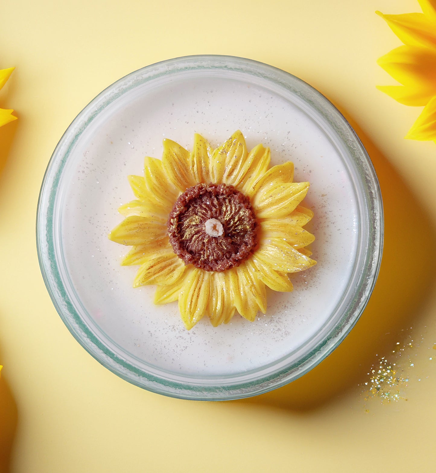Geurkaars Zonnebloem Lente Zomer Bloem Kaarsen Decoratie